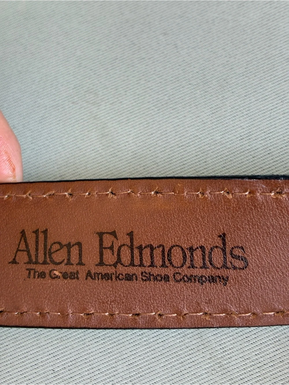 Allen Edmonds Brown Leather Belt Men’s Size 36 Made in USA Classic Casual Dress